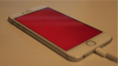 Красный экран iPhone