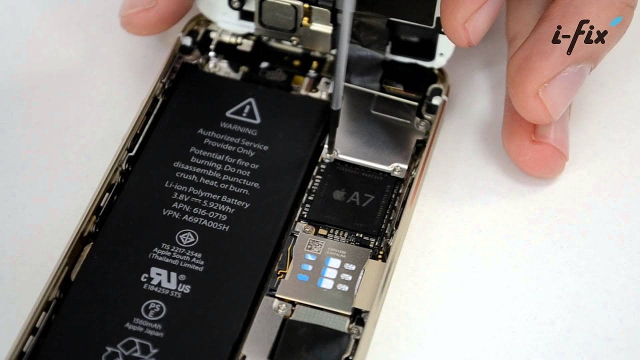 Как заменить дисплей на iPhone 5s